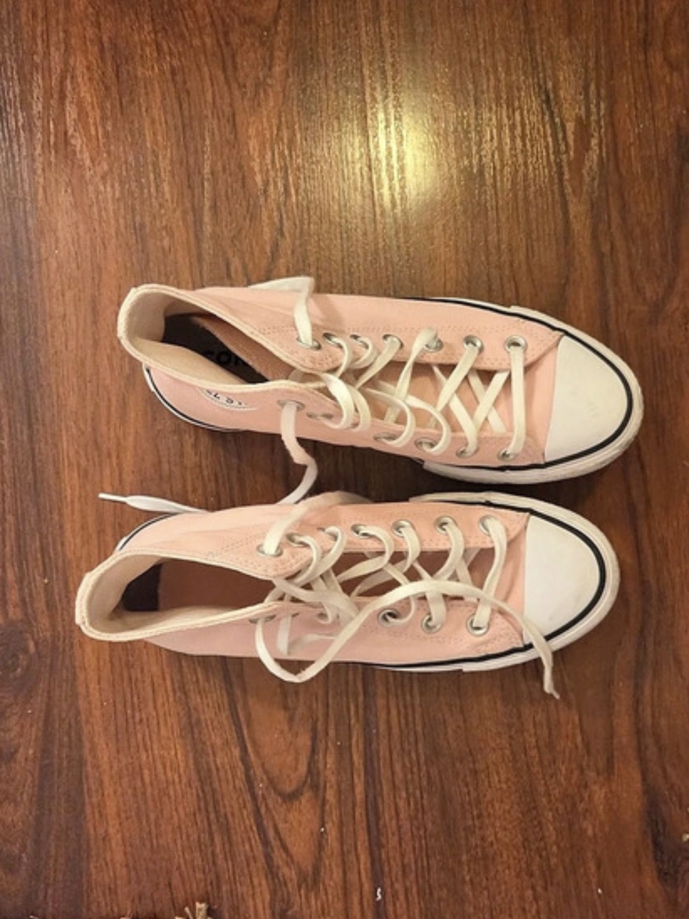 Converse Chuck Taylor All Star Lift Platform High Top Pink & White Sneakers
